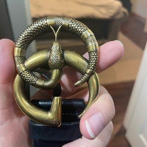 Gucci Snake Belt Double G